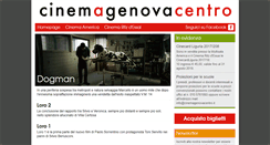 Desktop Screenshot of cinemagenovacentro.it