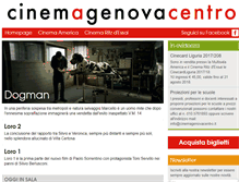 Tablet Screenshot of cinemagenovacentro.it